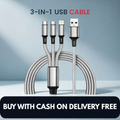 3-in-1 Multi Charging Cable (iPhone + Android + Type-C)