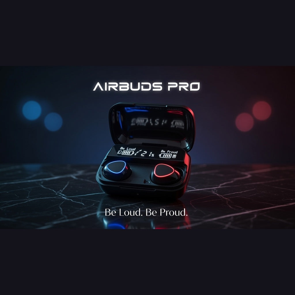 TWS Wireless Earbuds with Smart Charging Case