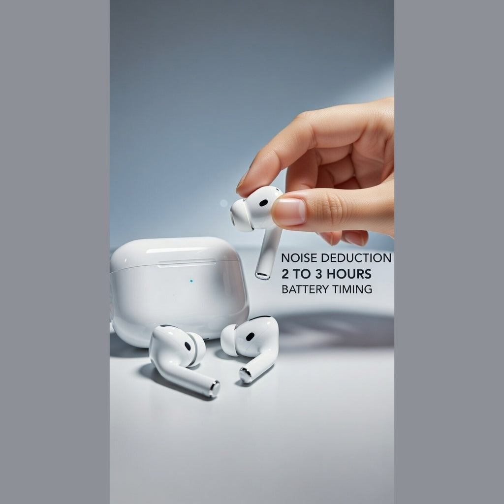 TWS Wireless Airbuds with Noise Reduction & Charging Case